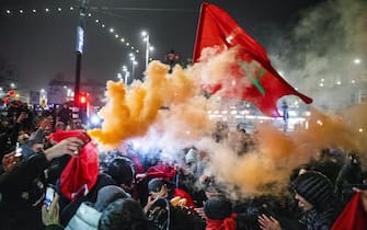 I festeggiamenti dei tifosi del Marocco nel mondo