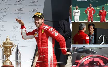 Silverstone, fantastico Vettel: il meglio del GP