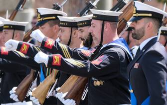 Foto Mauro Scrobogna/LaPresse 
02-06-2023 Roma (Italia) Politica - Festa della Repubblica - Nella foto:  parata militare durante le celebrazioni del 2 giugno ai Fori Imperiali, San Marco 

June 02, 2023 Rome (Italy) Politics - Republic Day - In the photo:     military parade during the celebrations of June 2 at the Fori Imperiali, San Marco