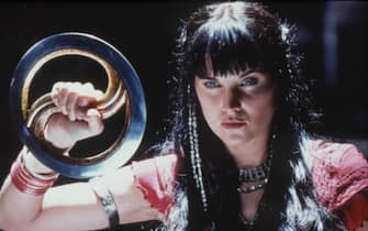 Lucy Lawless in una scena di Xena