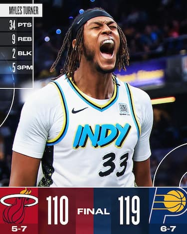 INDIANA PACERS-MIAMI HEAT 119-110