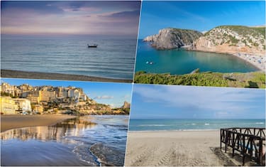 collage di spiagge in Italia 