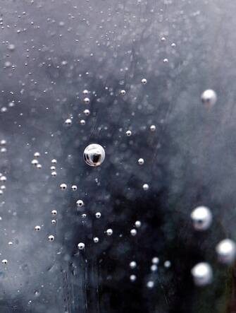 Bubbles of sparkling water