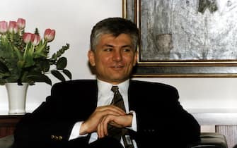 (GERMANY OUT) Wissenschaftler, Politiker, JU- Vorsitzender der Demokratischen Partei- Oberbürgermeister von Belgrad- 1997 (Photo by Knippertz/ullstein bild via Getty Images)