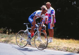 Road Cycling - 1994 Tour de France - Stage Nineteen, Individual Time Trial, Cluses to Avoriaz Italy s Marco Pantani. 22 07 1994 PUBLICATIONxNOTxINxUKxBRA