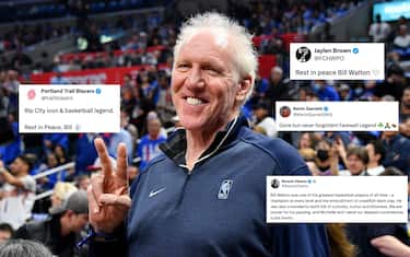 LOS ANGELES, CALIFORNIA - APRIL 20: Bill Walton attends a basketball game between the Los Angeles Clippers and the Phoenix Suns at Crypto.com Arena on April 20, 2023 in Los Angeles, California. (Photo by Allen Berezovsky/Getty Images)