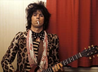Rhythm guitarist Keith Richards of  the Rolling Stones.  (Photo by Graham Wiltshire/Getty Images)