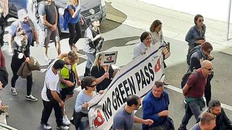 Green pass obbligatorio: le proteste in Italia