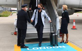 L'arrivo degli Azzurri a Londra per la finale di Euro 2020