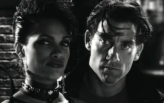 Pictured: Gail (ROSARIO DAWSON) and Dwight (CLIVE OWEN) in a scene from SIN CITY, written and directed by Frank Miller and Robert Rodriguez.  

Distributed by Buena Vista International. THIS MATERIAL MAY BE LAWFULLY USED IN NEWSPAPERS AND MAGAZINES ONLY TO PROMOTE THE RELEASE OF THE MOTION PICTURE ENTITLED "SIN CITY" DURING THE PICTURE'S PROMOTIONAL WINDOWS. ANY OTHER USE, RE-USE, DUPLICATION OR POSTING OF THIS MATERIAL IS STRICTLY PROHIBITED WITHOUT THE EXPRESS WRITTEN CONSENT OF MIRAMAX FILMS, AND COULD RESULT IN LEGAL LIABILITY. YOU WILL BE SOLELY RESPONSIBLE FOR ANY CLAIMS, DAMAGES, FEES, COSTS, AND PENALTIES ARISING OUT OF UNAUTHORIZED USE OF THIS MATERIAL BY YOU OR YOUR AGENTS. 