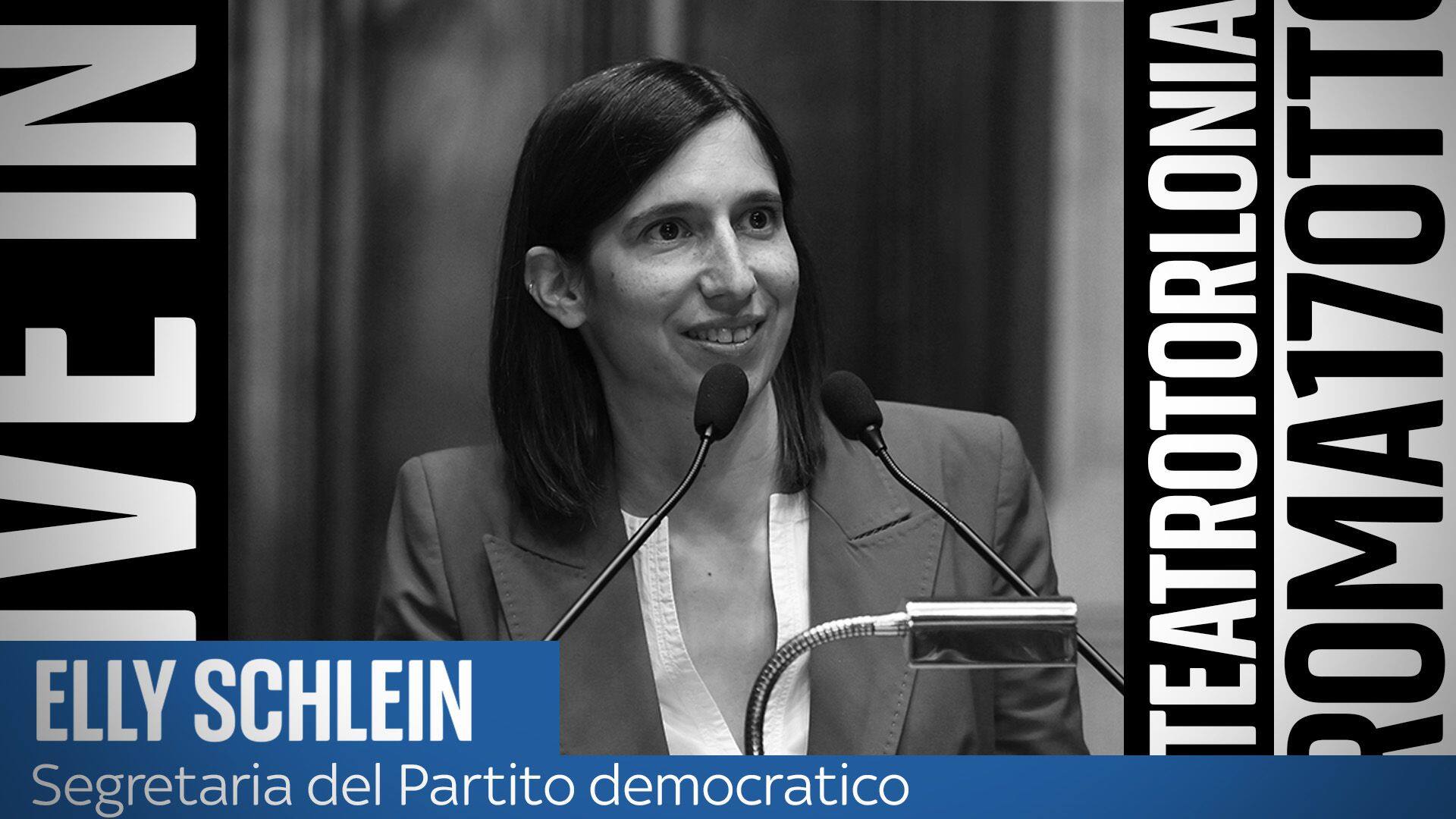 La segretaria del Pd Elly Schlein