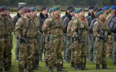 Roma - Festa per i 163 anni dell' Esercito Italiano i caroselli delle truppe (Roma - 2024-05-03, Stefano Carofei) p.s. la foto e' utilizzabile nel rispetto del contesto in cui e' stata scattata, e senza intento diffamatorio del decoro delle persone rappresentate