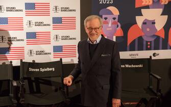 The US Embassy in Berlin has invited actresses and personalities from politics and business on February 21, 2023. US Ambassador Amy Gutmann was the host of the evening. The Ukrainian Ambassador to Germany also attended the event. A notable personality present was the film director, producer, and screenwriter Steven Spielberg. The event took place in reference to the Berlinale in Berlin. (Photo by Michael Kuenne/PRESSCOV/Sipa USA)