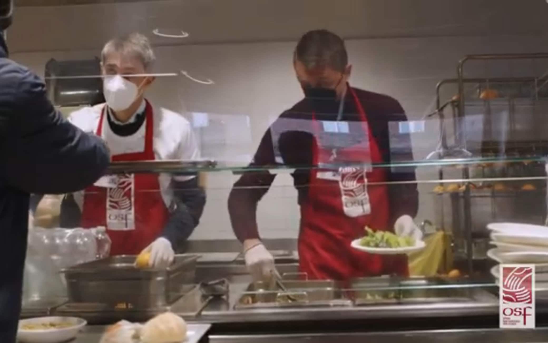 Maldini e Massara volontari opera San Francesco