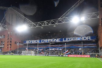 Foto Tano Pecoraro/LaPresse 08 Gennaio 2023 - Genova, Italia Sport, CalcioSampdoria vs Napoli - Campionato italiano di calcio Serie A TIM 2022/2023 - Stadio Luigi FerrarisNella foto: sampdoria supporters - striscione in ricordo di Gianluca VialliPhoto Tano Pecoraro/LaPresse January 08, 2023 - Genoa, Italy Sport, Soccer Sampdoria vs Napoli - Italian Serie A Football Championship 2022/2023 - Luigi Ferraris StadiumIn the photo: sampdoria supporters