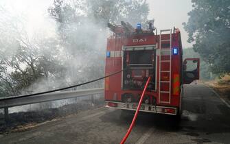 Incendi a Fuscaldo, in provincia di Cosenza