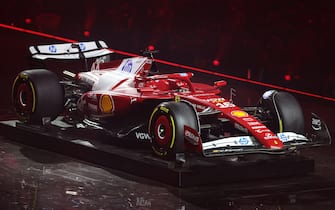 LONDON, ENGLAND - FEBRUARY 18: The Scuderia Ferrari is presented during F1 75 Live at The O2 Arena on February 18, 2025 in London, England. (Photo by Clive Rose - Formula 1/Formula 1 via Getty Images)