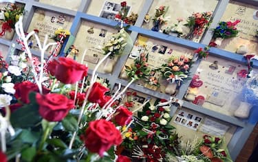 Commemorazione delle vittime del rogo Thyssenkrupp presso il cimitero monumentale di Torino, 6 dicembre 2018 ANSA/ ALESSANDRO DI MARCO