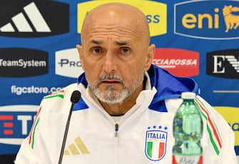 Italy's national soccer team head coach, Luciano Spalletti, attends a press conference at the ''Giulio Onesti'' training centre in Rome, Italy, 18 March 2024. ANSA/ETTORE FERRARI
