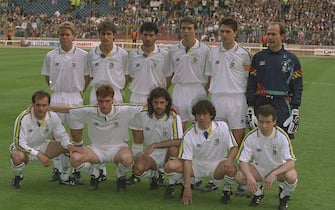 12 May 1993:  Team photo of the Parma side before the European Cup Winners Cup Final between Parma and Antwerp at Wembley Stadium in London. Parma won the match 3-1. \ Mandatory Credit: David  Cannon/Allsport