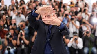 CANNES, FRANCE - MAY 16: Michael Douglas attends a photocall as he receives an honorary Plme D'Or at the 76th annual Cannes film festival at Palais des Festivals on May 16, 2023 in Cannes, France. (Photo by Pascal Le Segretain/Getty Images)