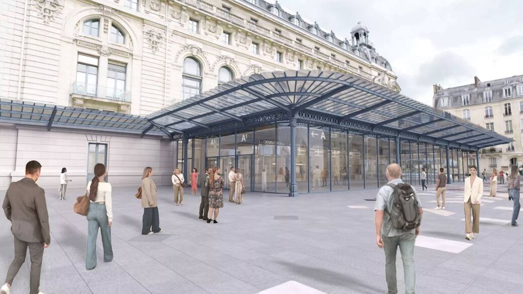 Accueil du musée d'Orsay sur un projet monuments historiques de l'agence de Ponthaud ACMH et un projet d'aménagement du service maitrise d'œuvre de l'EPMO © EPMO, DAMSB, Golem Image