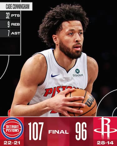 HOUSTON ROCKETS-DETROIT PISTONS 96-107