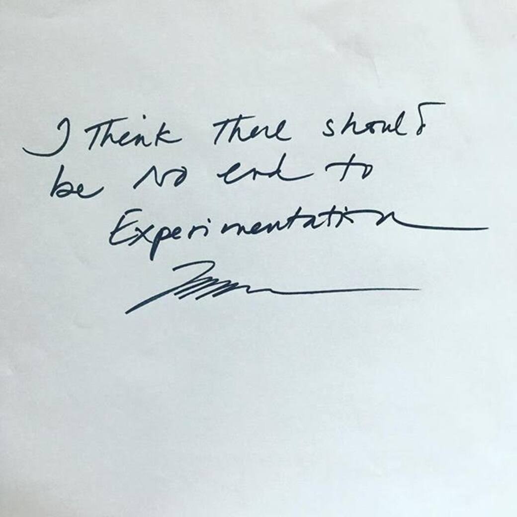 Handwritten note by Zaha Hadid © Zaha Hadid