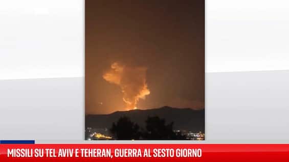 Missili su Tel Aviv e Teheran, guerra al sesto giorno