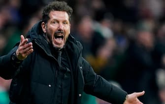 Atletico de Madrid head coach Diego Pablo Simeone during the UEFA Champions League match, Group E, between Atletico de Madrid and Celtic FC played at Civitas Mertropolitano Stadium on November 7, 2023 in Madrid, Spain. (Photo by Alex Carreras / Imago)  (Photo by pressinphoto/Sipa USA)