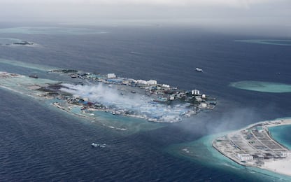 Un isola di plastica alle Maldive