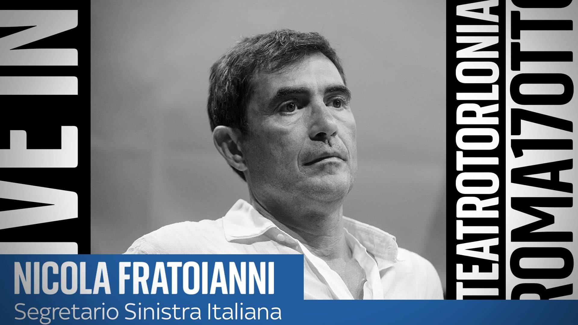 Il segretario di Sinistra Italiana Nicola Fratoianni