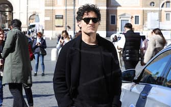 Roma, Funerali di Pietro Genuardi nella Chiesa degli Artisti - Nella foto:  Alessandro Tersigni