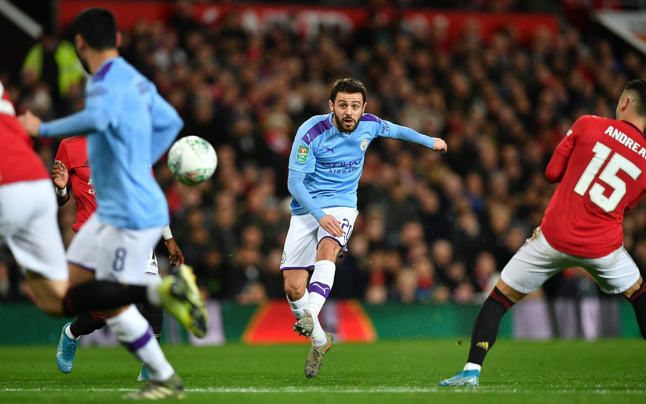 Bernardo Silva calcia il sinistro dello splendido 1-0 Bernardo Silva calcia il sinistro dello splendido 1-0