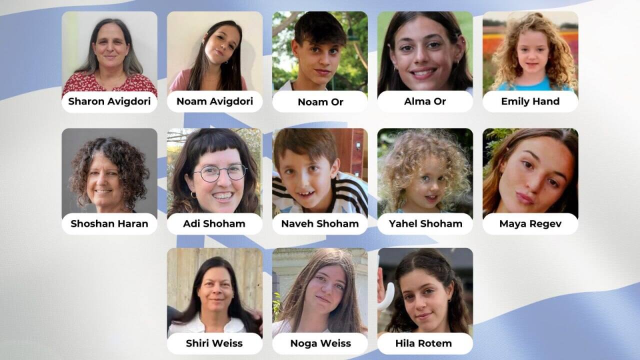 Le foto dei primi 13 ostaggi israeliani liberati da Hamas