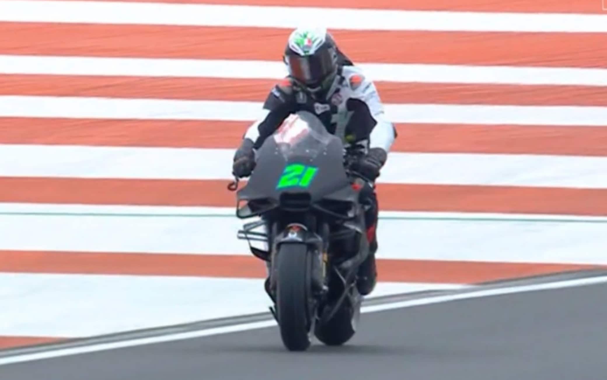 Morbidelli al debutto con la Ducati Pramac