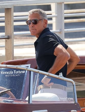 Venice, ITALY  - George Clooney and wife Amal are seen arriving at Marco Polo Airport in Venice for the 81st Venice International Film Festival.

Pictured: George Clooney 

BACKGRID USA 30 AUGUST 2024 

BYLINE MUST READ: Aissaoui Nacer / BACKGRID

USA: +1 310 798 9111 / usasales@backgrid.com

UK: +44 208 344 2007 / uksales@backgrid.com

*UK Clients - Pictures Containing Children
Please Pixelate Face Prior To Publication*