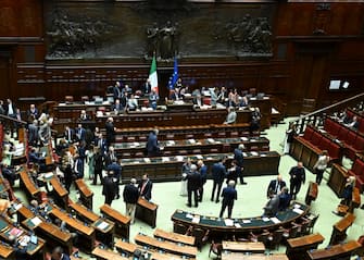 Le operazioni di voto alla fiducia sul Dl Pa chiesta dal governo, Roma 6 giugno 2023.
ANSA/MAURIZIO BRAMBATTI