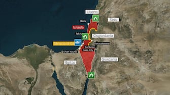 mappa sulla guerra in medioriente