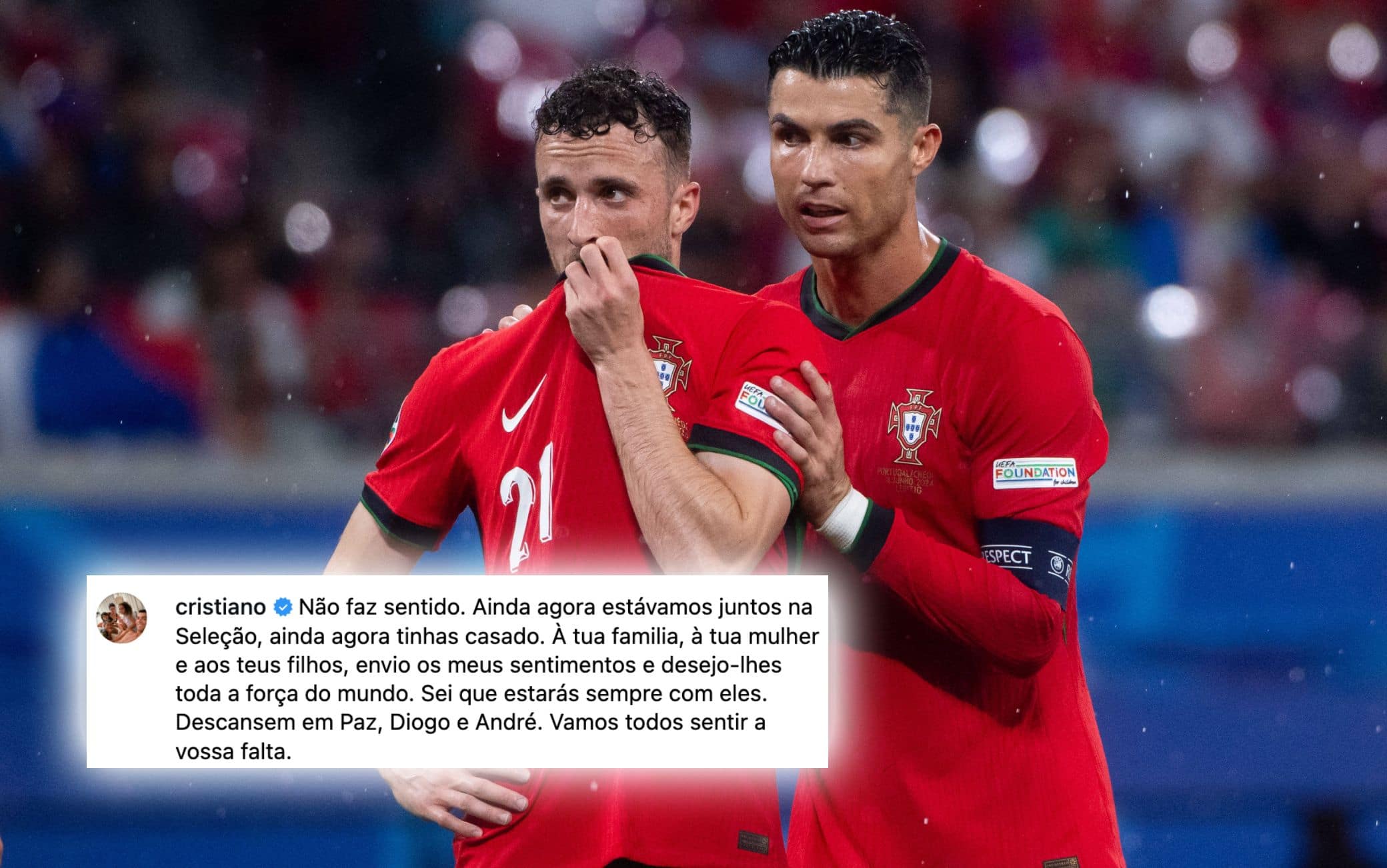 Cristiano Ronaldo ricorda Diogo Jota su Instagram: 'Tutto questo non ha  senso' | Sky Sport