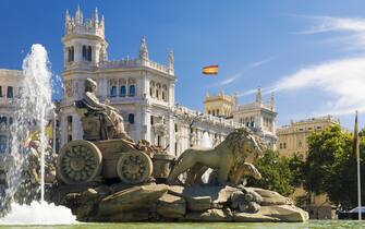Cibeles Fountain - a fountain in the square of the same name in Madrid