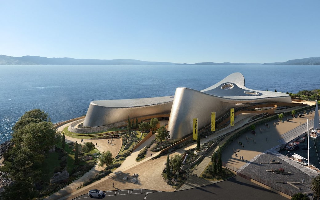 ZHA - Zaha Hadid Architects, Centre of Mediterranean Culture in Reggio Calabria. Render by NightNurse