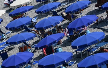 Un stabilimento balneare in Corso Italia a Genova, 26 luglio 2018. ANSA/LUCA ZENNARO