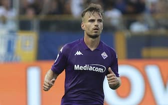 Marin Pongracic of ACF Fiorentina  during Parma FC vs ACF Fiorentina, 1Â° Serie A Enilive 2024-25 game at Ennio Tardini Stadium in Parma (PR), Italy, on August 17, 2024.