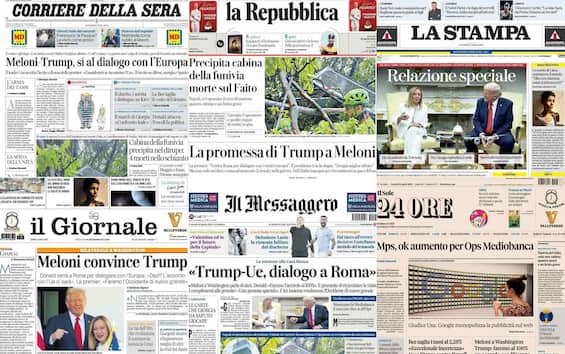 le prime pagine dei quotidiani di oggi 18 aprile la rassegna stampa