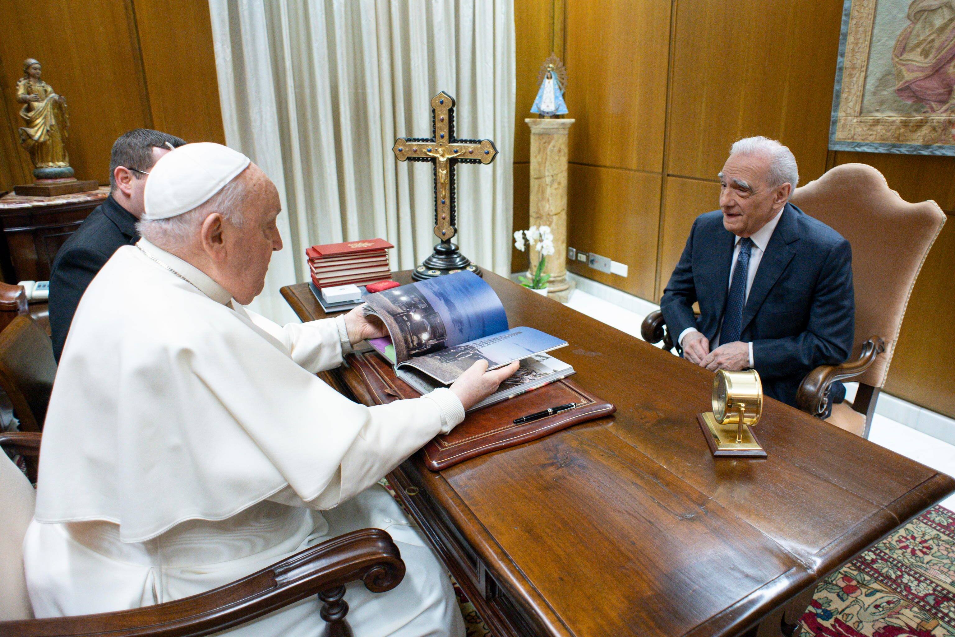 Papa Francesco incontra Martin Scorsese Papa Francesco incontra Martin Scorsese