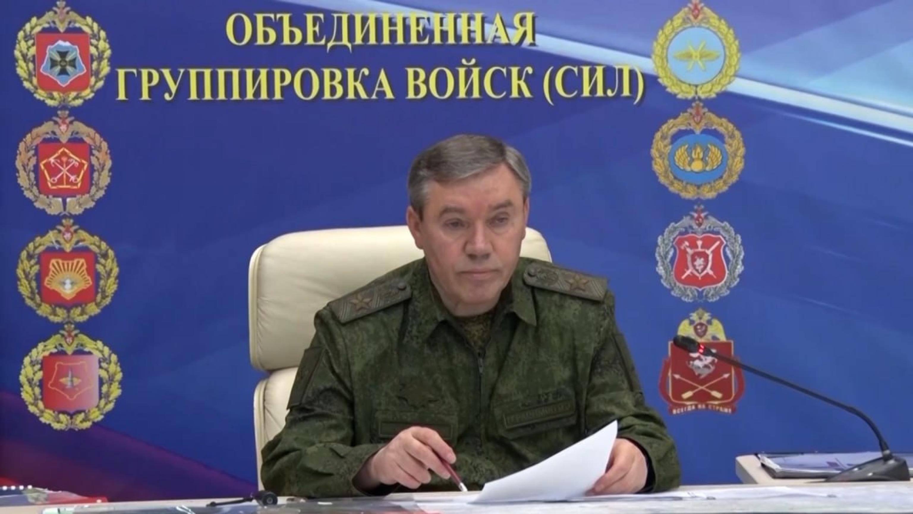 Il capo di stato maggiore russo e comandante delle operazioni militari in Ucraina, Valery Gerasimov