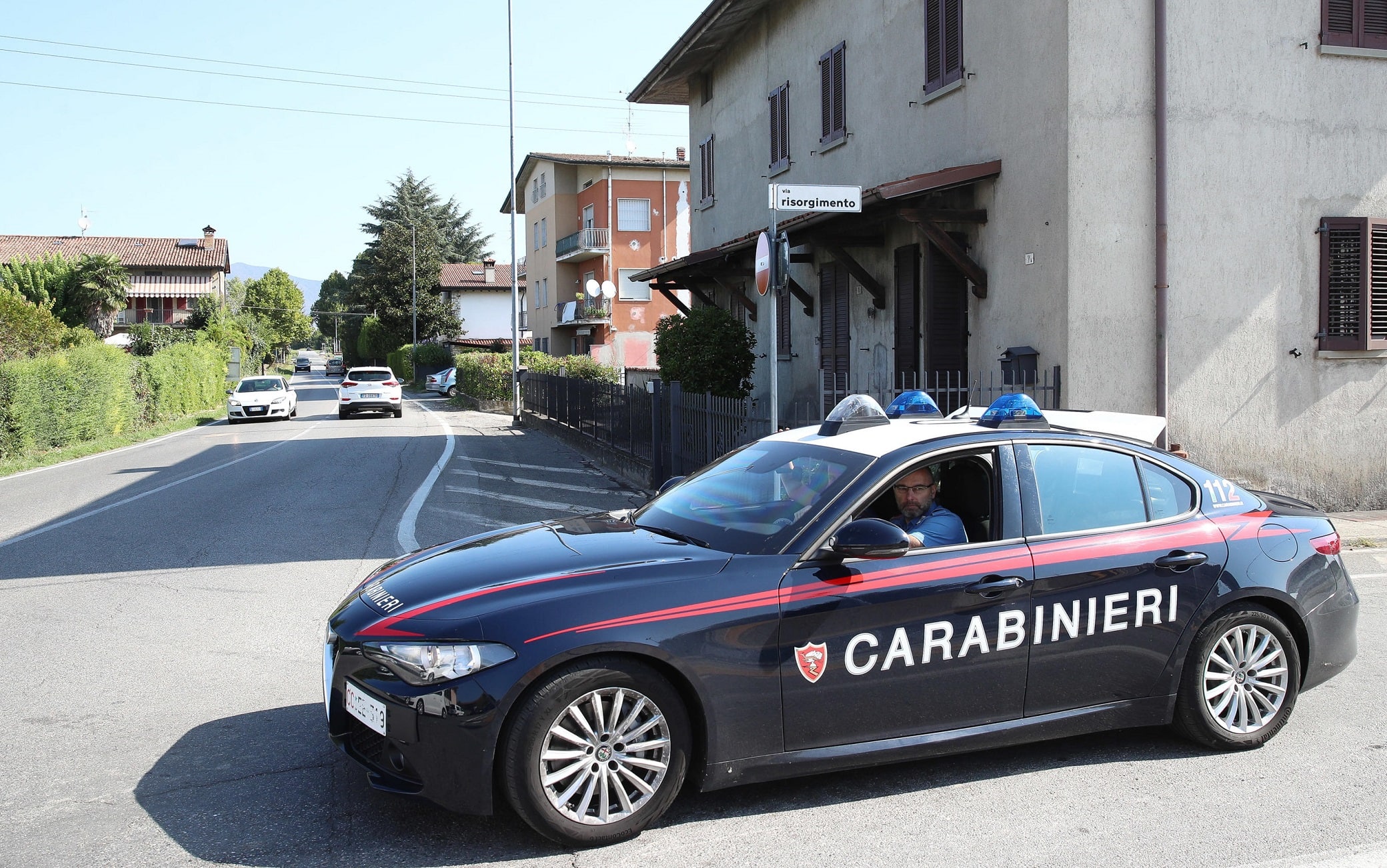 Forze dell'ordine sul posto