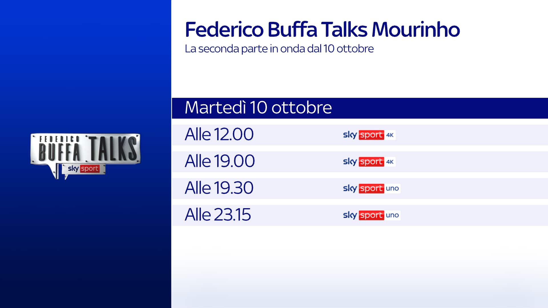Appuntamenti Buffa Talks Mourinho