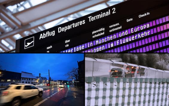 Weather, bad weather alert in Germany: hundreds of flights cancelled
